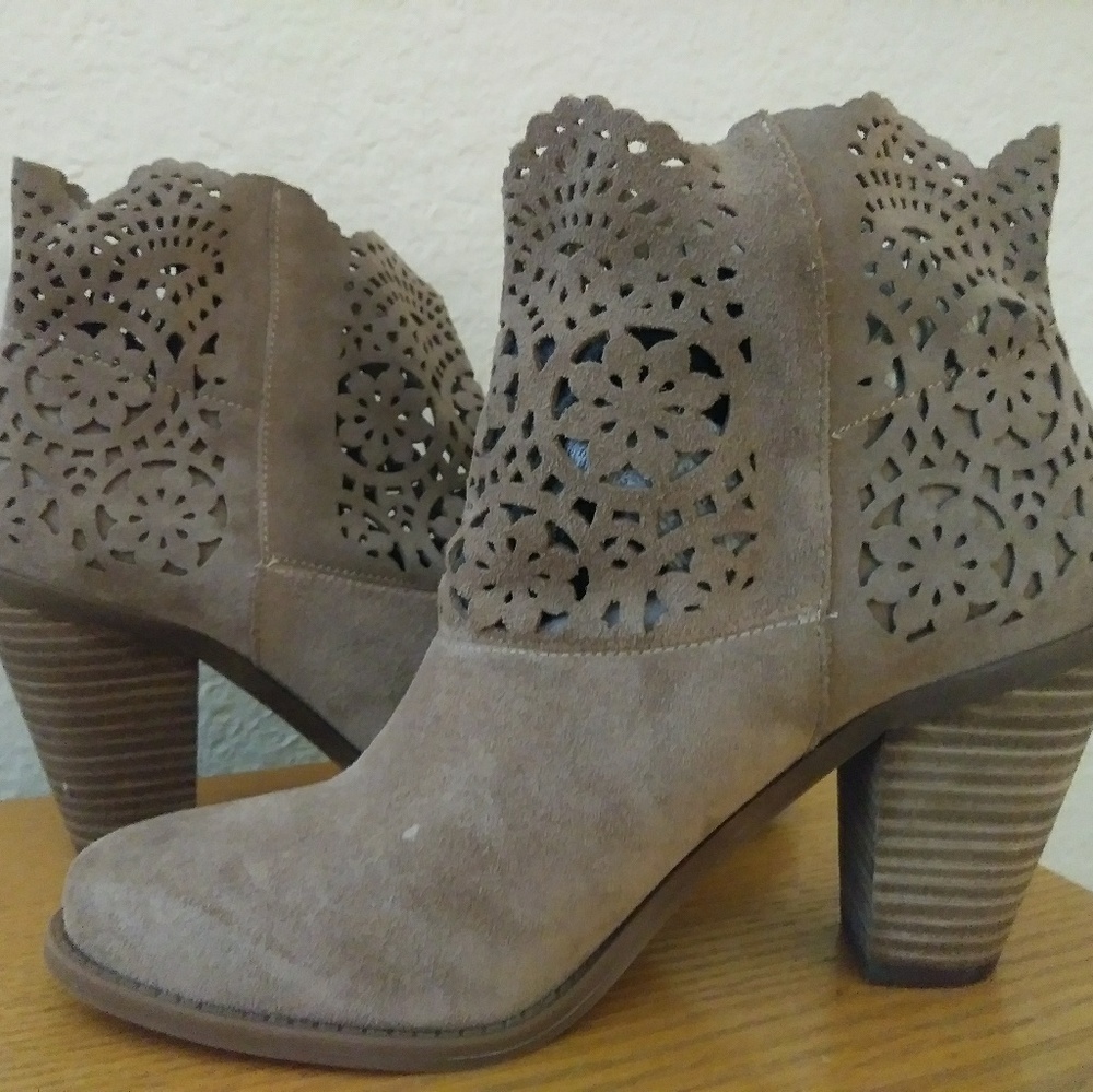 Brand new suede ankle boots
